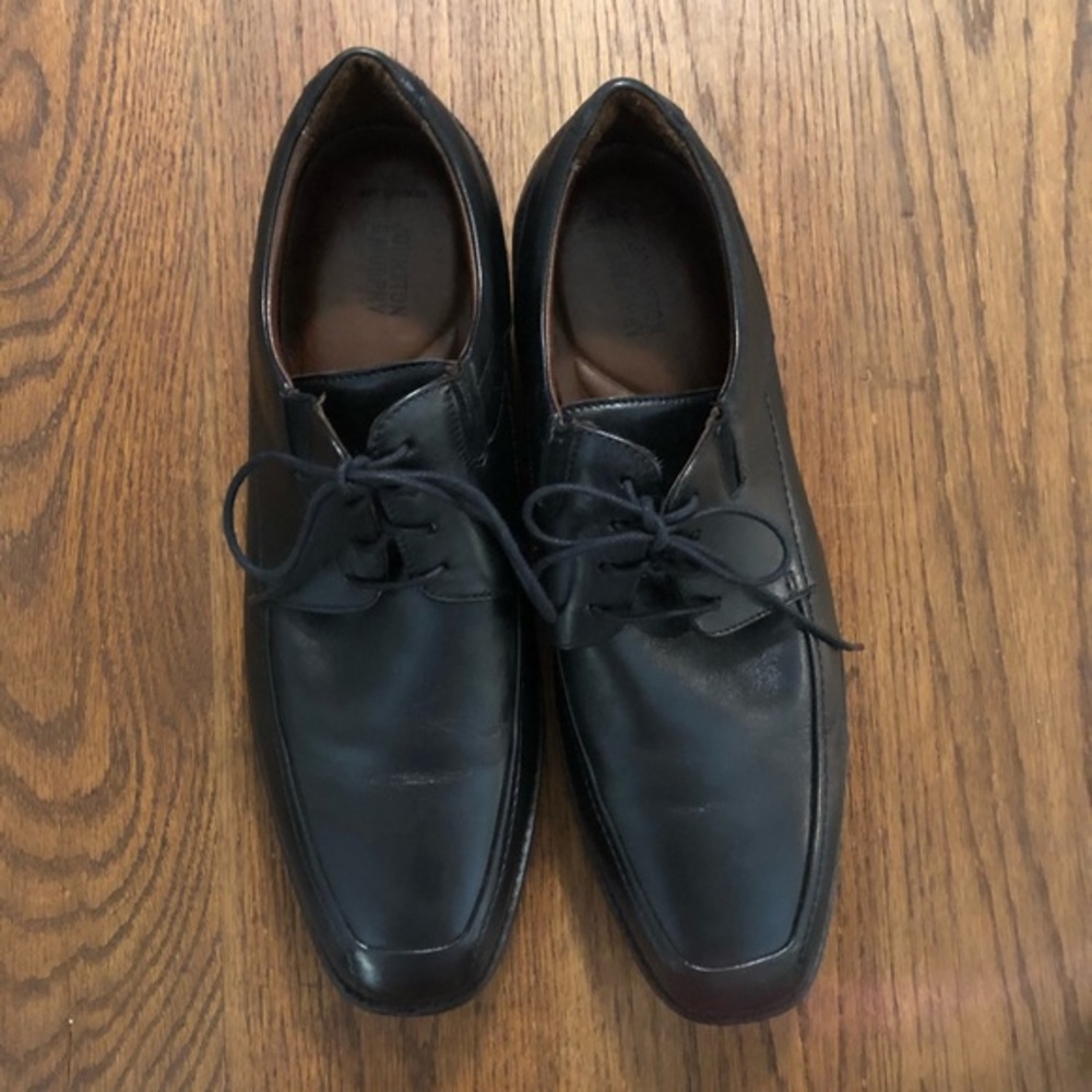 JOHNSTON & MURPHY Men’s Black Leather Sz 11
